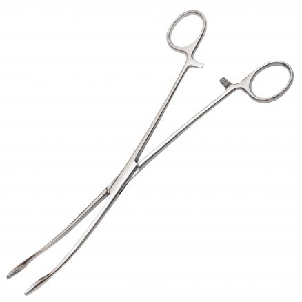 Корнцанг по Maier, зігнутий для дітей. Довжина 22,8 см